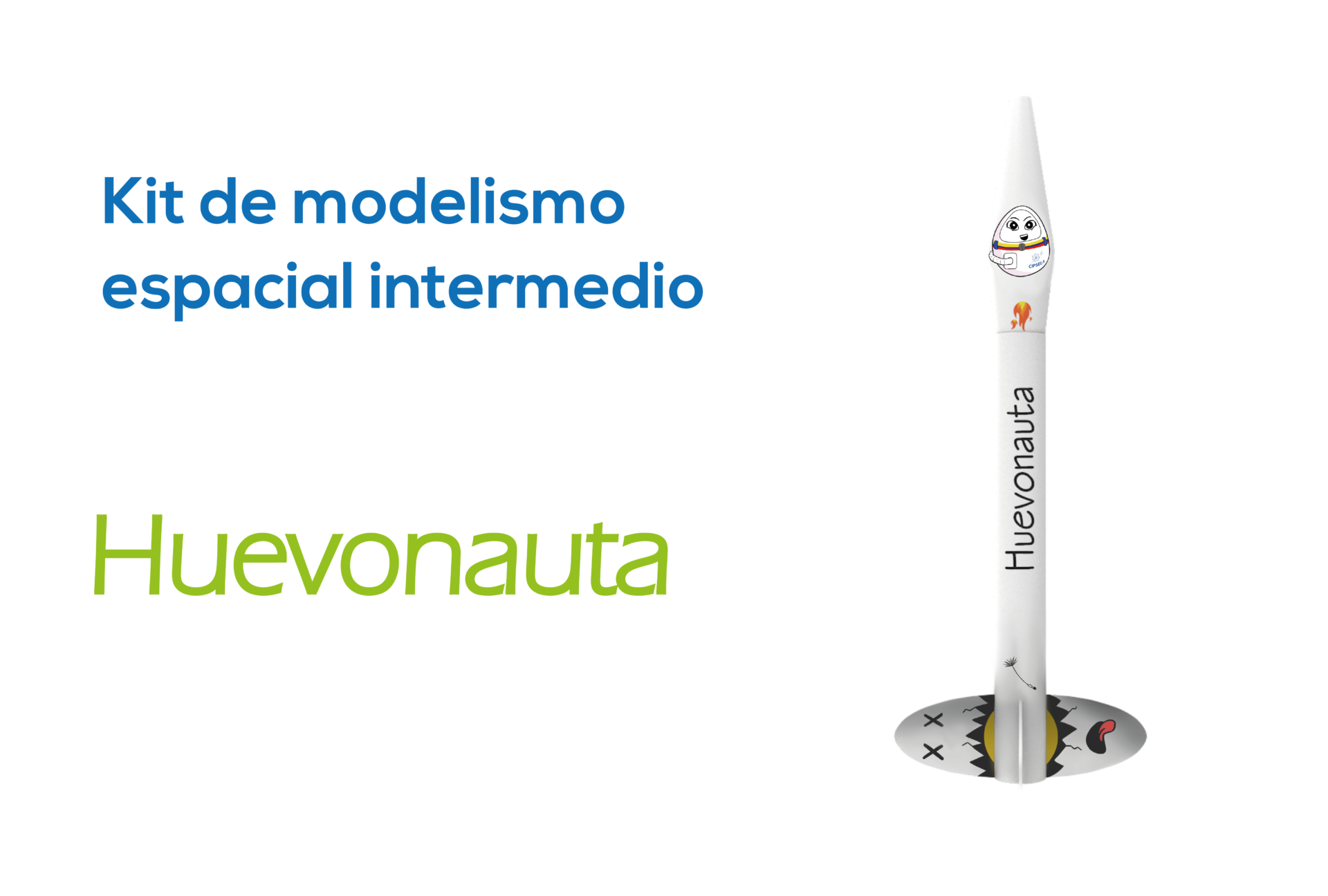 kits educativos modelismo espacial intermedio huevonauta cipsela